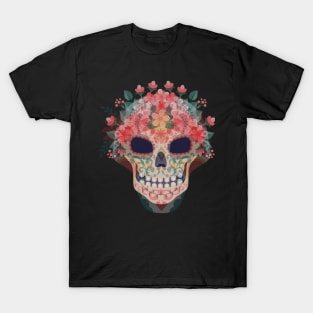 Day of the Dead (Día de Muertos) Sugar Skull T-Shirt T-Shirt